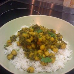 Curried Chickpeas & Kale