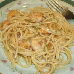 Garlic Shrimp and Pasta (Low fat recipe)