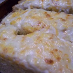 Garlic Bread with Mayo & Cheddar