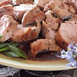 Pork Tenderloin with Merlot-Shallot Sauce