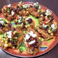 Fiesta Taco Potato Cake Bruschetta