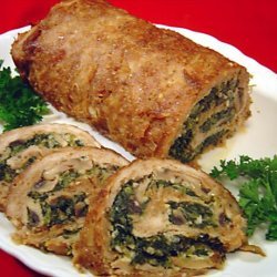 Spinach Stuffed Turkey Roll Redone