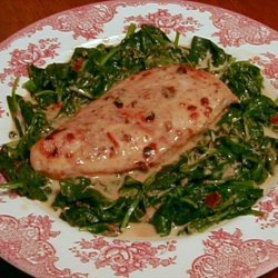 Broiled Chipotle Chicken With Creamy Spinach