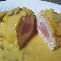 Easy Chicken Cordon Bleu With Mushroom Sauce