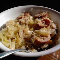 Krapt and Sausage  (Sauerkraut and Smoked Sausage)