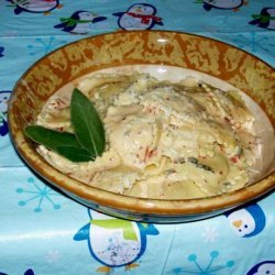 Ravioli with Prosciutto, Roma Tomato and Sage