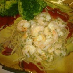 Baked Shrimp in Lemony Garlic Sauce