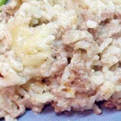 Aunt Woofie's Meat-N-Rice Casserole