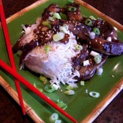 Eggplant (Aubergine)  With Hot Garlic Sauce