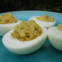 Curried Stuffed Eggs