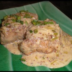 Pork Medallions With Mustard-Chive Sauce