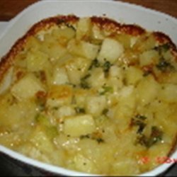 Potatoes au Gratin with Brie and Chives