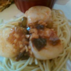 Sauteed Scallops with Angel Hair Pasta