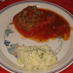 Slow Cooker Stuffed Bell Peppers