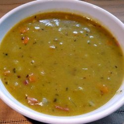 Pressure Cooker Split Pea and Ham Soup