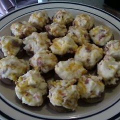 Bacon Cream Cheese Stuffed Mushrooms