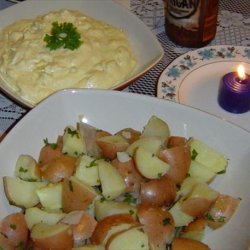 New Potatoes With Three-Cheese Fondue