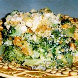 Broccoli Ritz Cracker Casserole