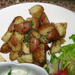 Oven Roast Greek Potatoes