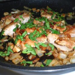 French Chicken Thighs in Cilantro Sauce