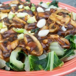 Baby Bok Choy With Mushrooms and Tofu