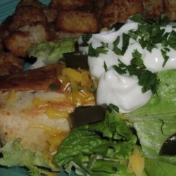 Baked Chicken Chimichangas