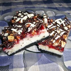 Raspberry Coconut Layer Bars