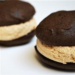 Stef's Whoopie Pies with Peanut Butter Frosting