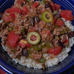 Quinoa Beef Picadillo