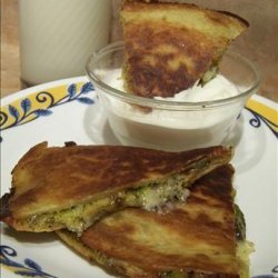 Pesto-Zucchini Quesadillas