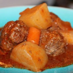 Burgundy Meatball Stew