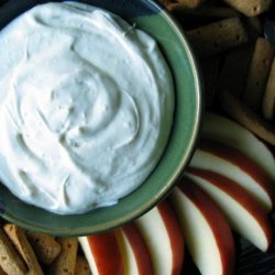 Marshmallow Cream Cheese Fruit Dip