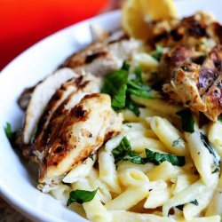 Lemon Basil Pasta w/ Chicken