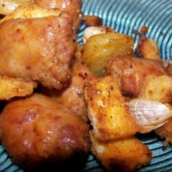 Baked Italian Sausage  With Potatoes and Rosemary