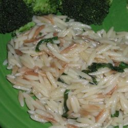 Parmesan and Basil Orzo