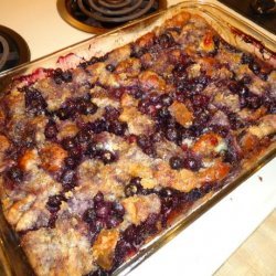 Blueberry, Bread Pudding