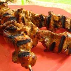 Noo's Famous Spiced Green Chicken Skewers