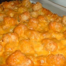 No-Meat Tater Tot Casserole (Vegetarian)