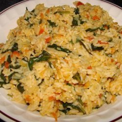 Buttered Spinach and Rice