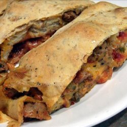 Italian Sausage Stromboli (Aka Sausage Bread)