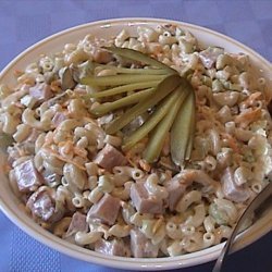 Ham and  Cheddar Macaroni Salad