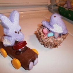 Chick & Egg Krispies Nest Easter Treats