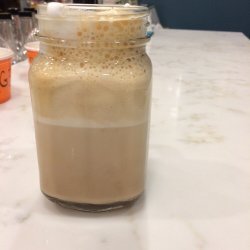 Cappuccino in a jar