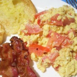 Cheddar Tomato Eggs