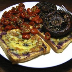 Strawberry Cheese Open-face Sandwich