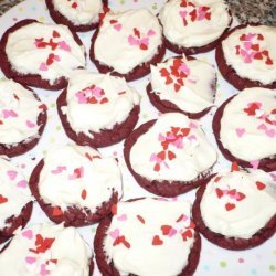 Red Velvet Cookies With Cream Cheese Frosting