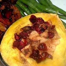 Baked Cranberry Acorn Squash