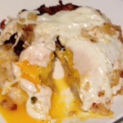 Cheddar Stuffed Potato Cake and Egg #5FIX