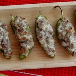 Sausage-stuffed Jalapenos