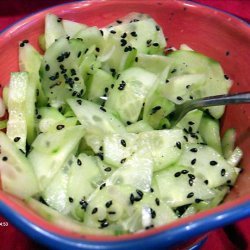 Wasabi Cucumber Salad